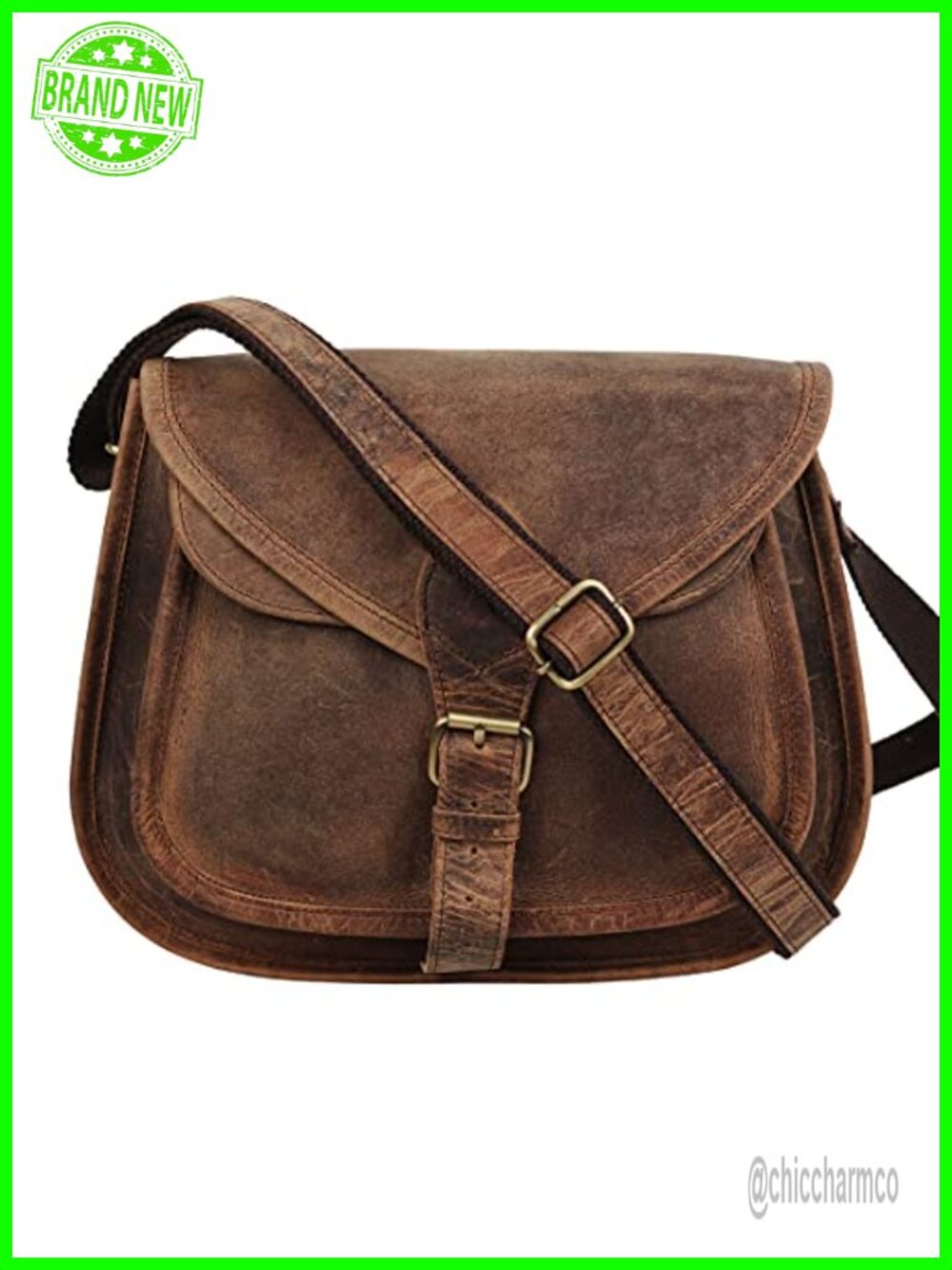 Leather Crossbody Bag Satchel Handcrafted Vintage Travel Shoulder Purse